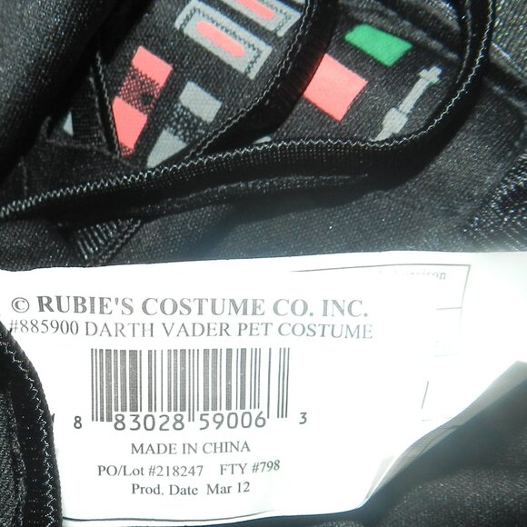 PET DELUXE STAR WARS DARTH VADER WALKING DOG & CAT COSTUME🆕I SHIPS FAST😮💨⚡🚚 - Picture 12 of 15